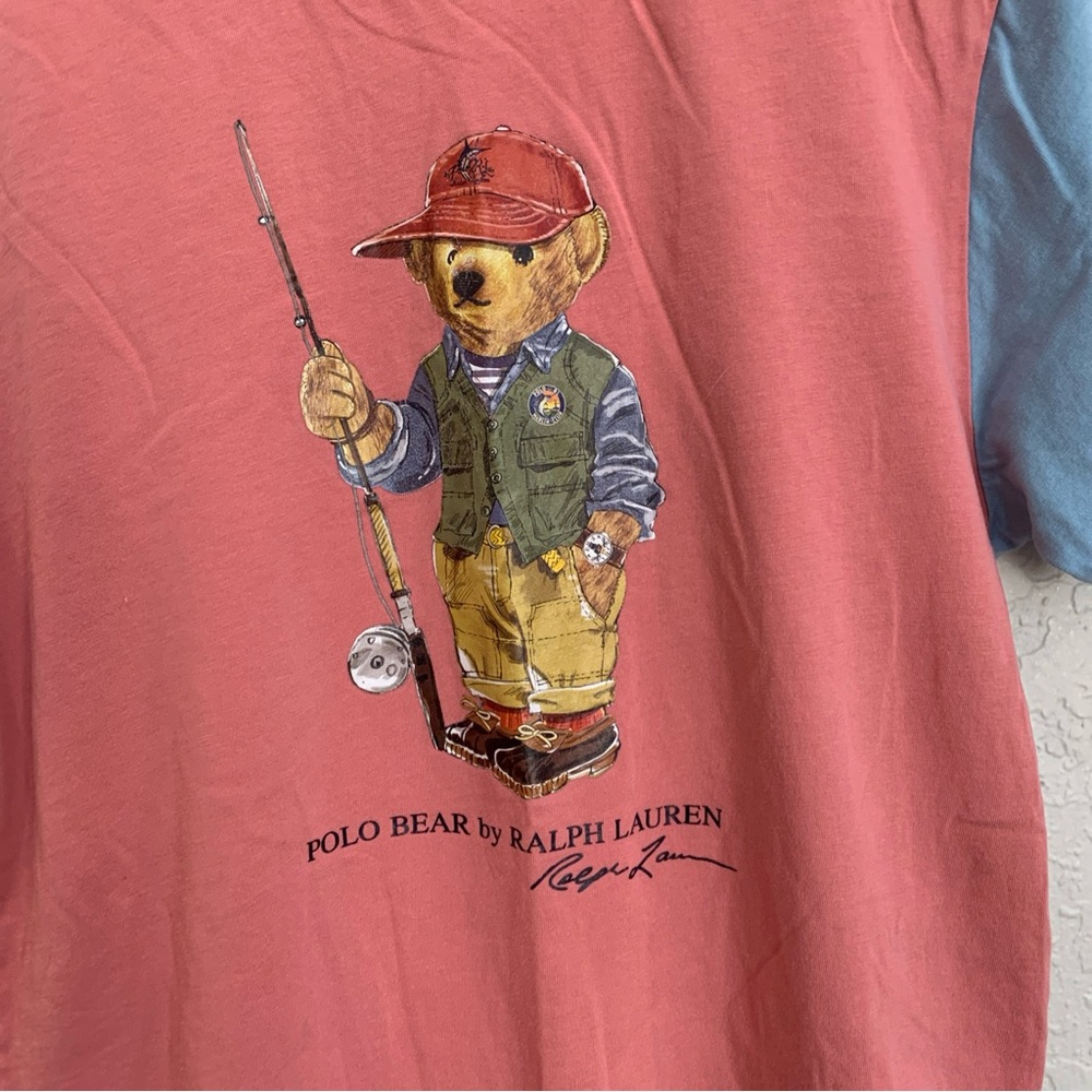 Polo Ralph Lauren T Shirt Youth Large Polo Bear Boys Short Sleeve (14/16) - Picture 4 of 8